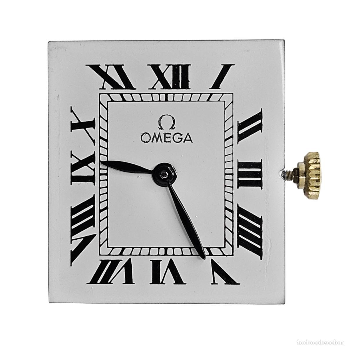 Ricambi di orologi: MAQUINARIA RELOJ OMEGA 625 &Omega;-CALIBRE-17 JEWELS-ESFERA BLANCA RECT.-AGUJAS-TIJA-CORONA-A&Ntilde;OS 70-HOMBRE