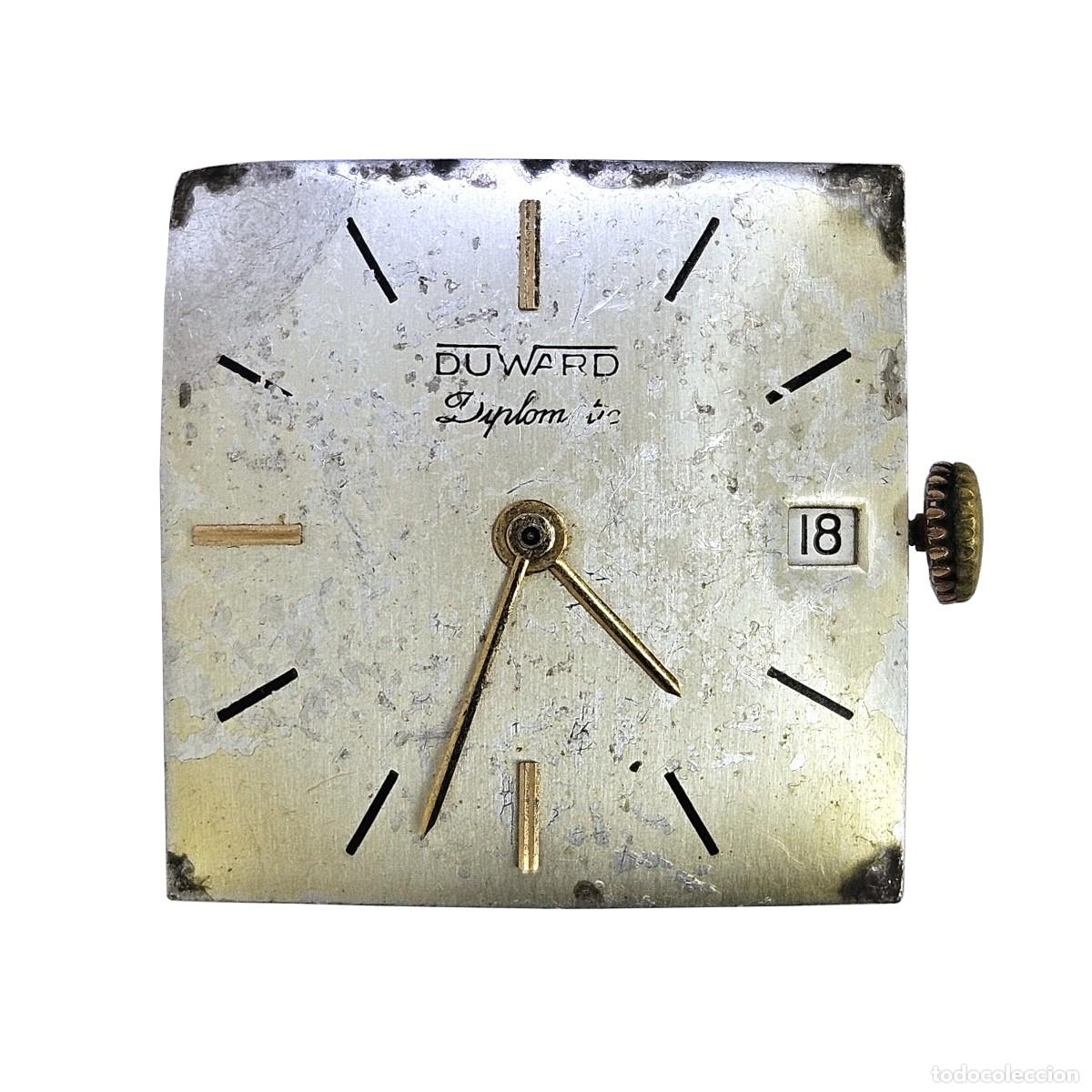 Pi&egrave;ces de rechange de montres et horloges: MAQUINARIA RELOJ AUTOMATICO DUWARD DIPLOMATIC-CALIBRE-ETA 2472-CALENDARIO-17 JEWELS-A&Ntilde;OS 60-HOMBRE
