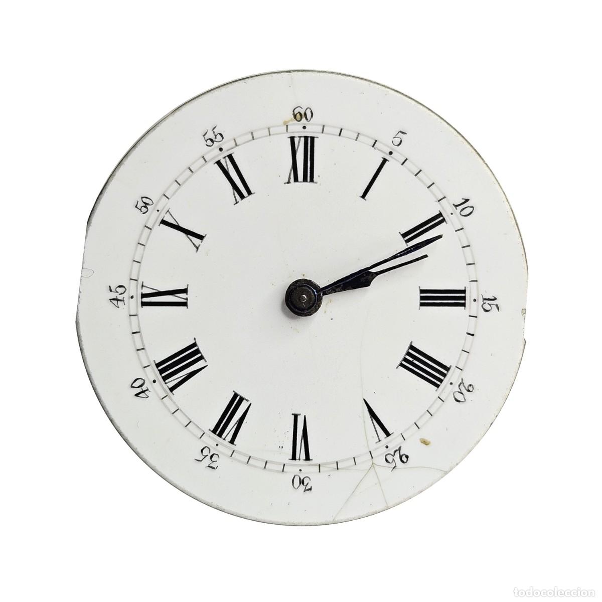 Spare Parts for Watches: MAQUINARIA O MOVIMIENTO RELOJ DE BOLSILLO-ESFERA PORCELANA-AGUJAS-DIAMETRO &Oslash; 29,15 MM-PPIOS. 1900