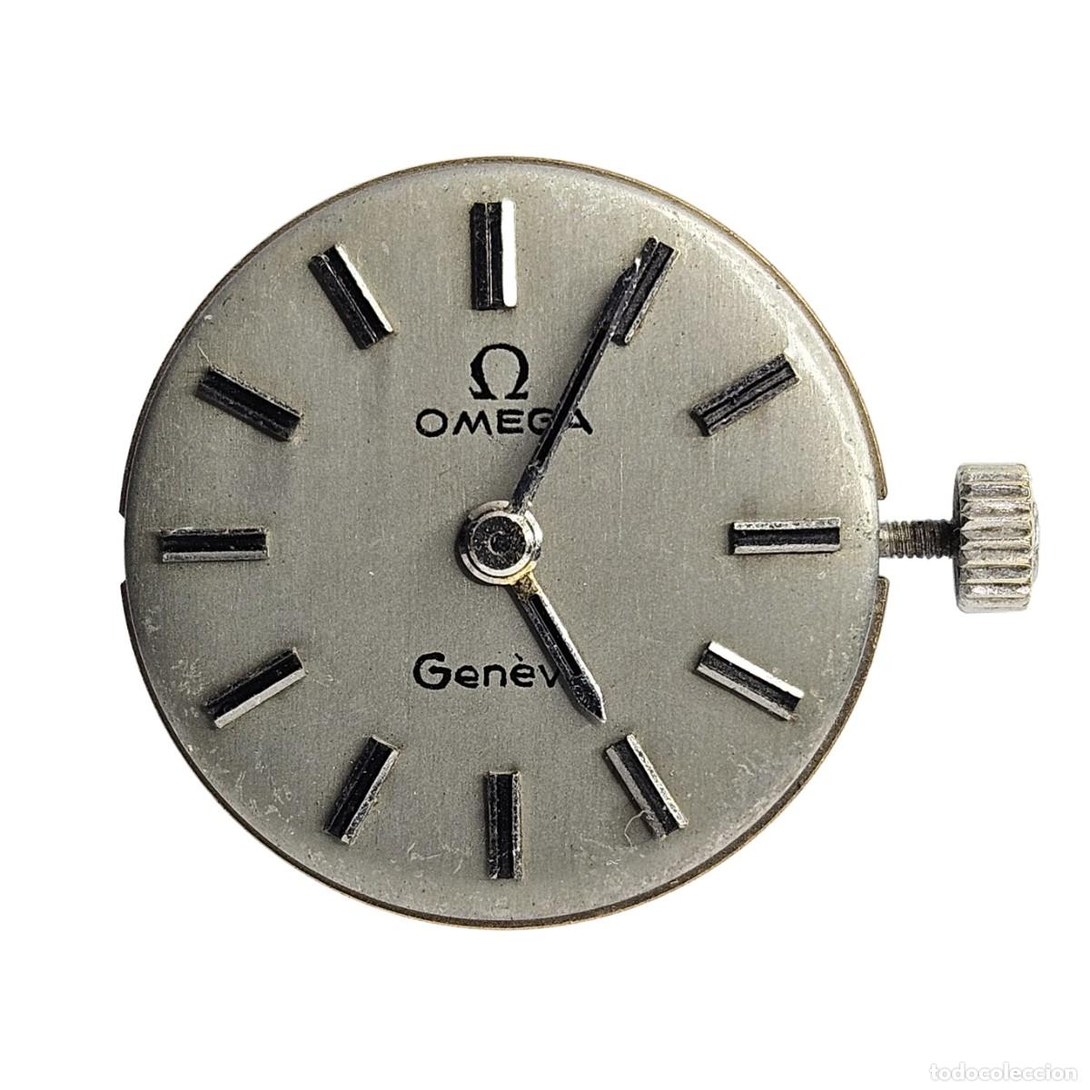 Spare Parts for Watches: MAQUINARIA-MOVIMIENTO RELOJ OMEGA GENEVE 625 &Omega;-CALIBR-ESFERA+TIJA+AGUJAS+CORONA &Omega;-A&Ntilde;OS 70