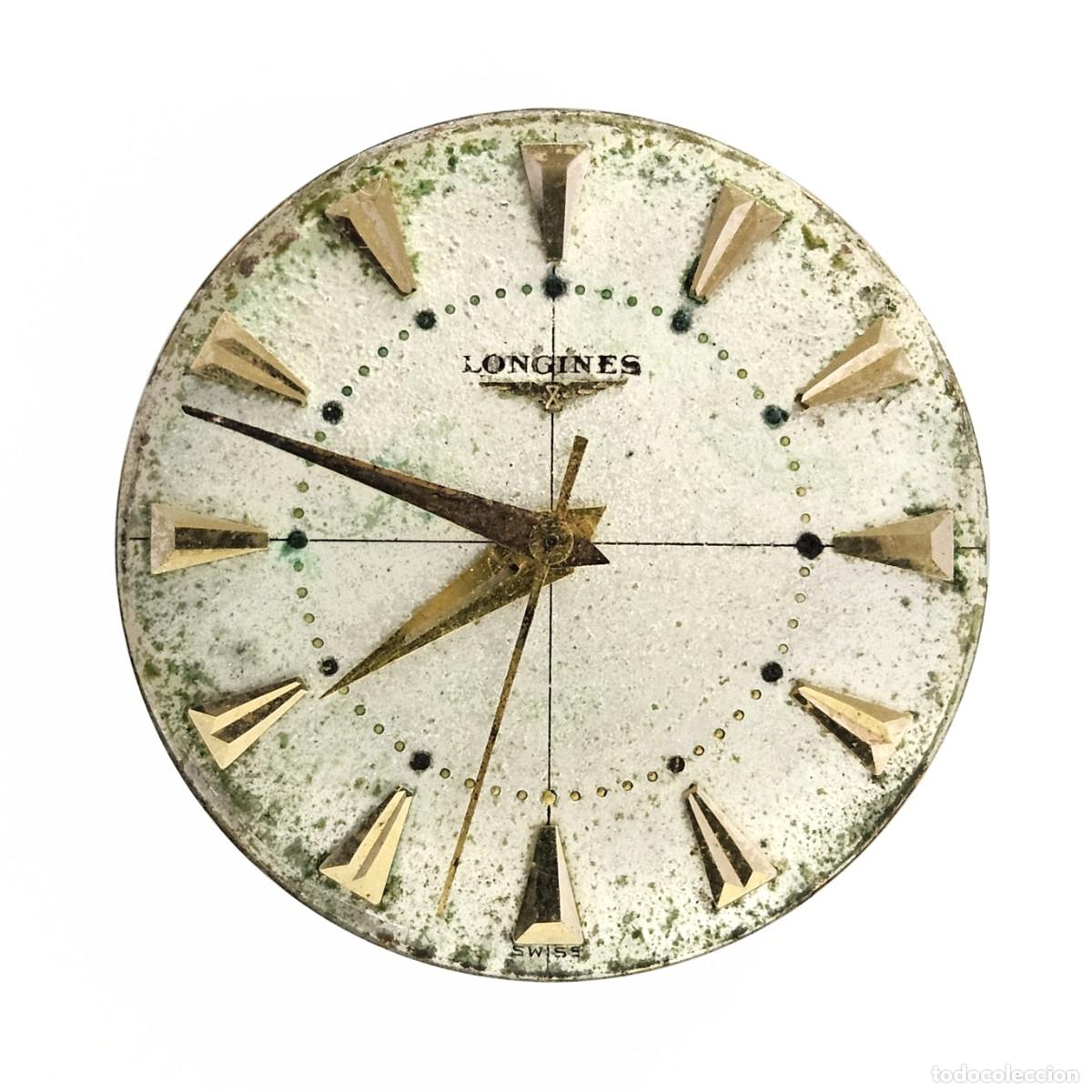 Ricambi di orologi: MAQUINARIA RELOJ LONGINES CALIBRE 23 ZS-ESFERA CON SEGUNDERO CENTRAL-CORONA-PLEXI-A&Ntilde;OS 50-HOMBRE