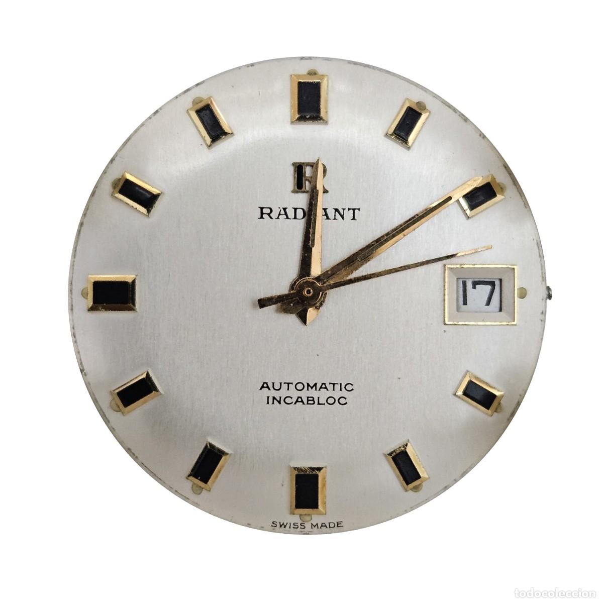 Ricambi di orologi: MAQUINARIA RELOJ RADIANT AUTOMATIC-INCABLOC-CALIBRE AS 1716-17-CALENDARIO-25 JEWELS-A&Ntilde;OS 60-HOMBRE