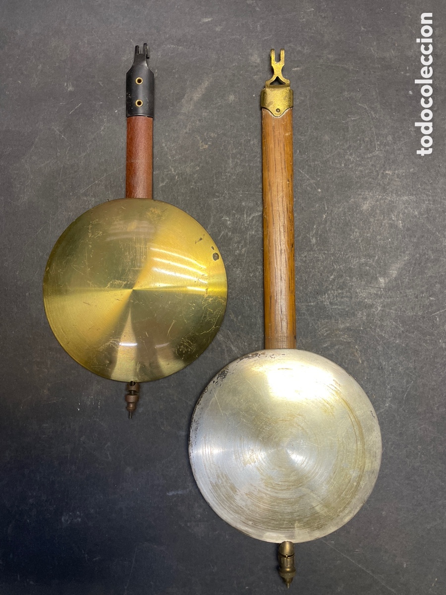 Recambios de relojes: 2 pendulos de reloj antiguos - Foto 1