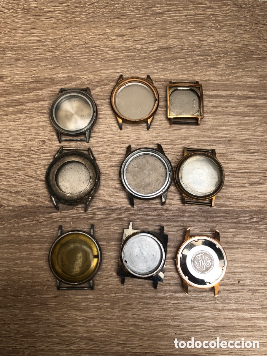Ricambi di orologi: Lote 9 cajas reloj de hombre