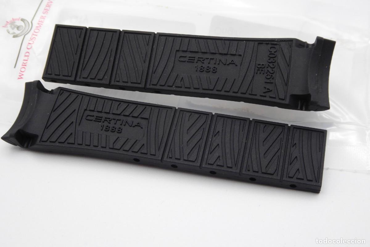 Recambios de relojes: Certina DS Action black rubber strap 17mm - Foto 4