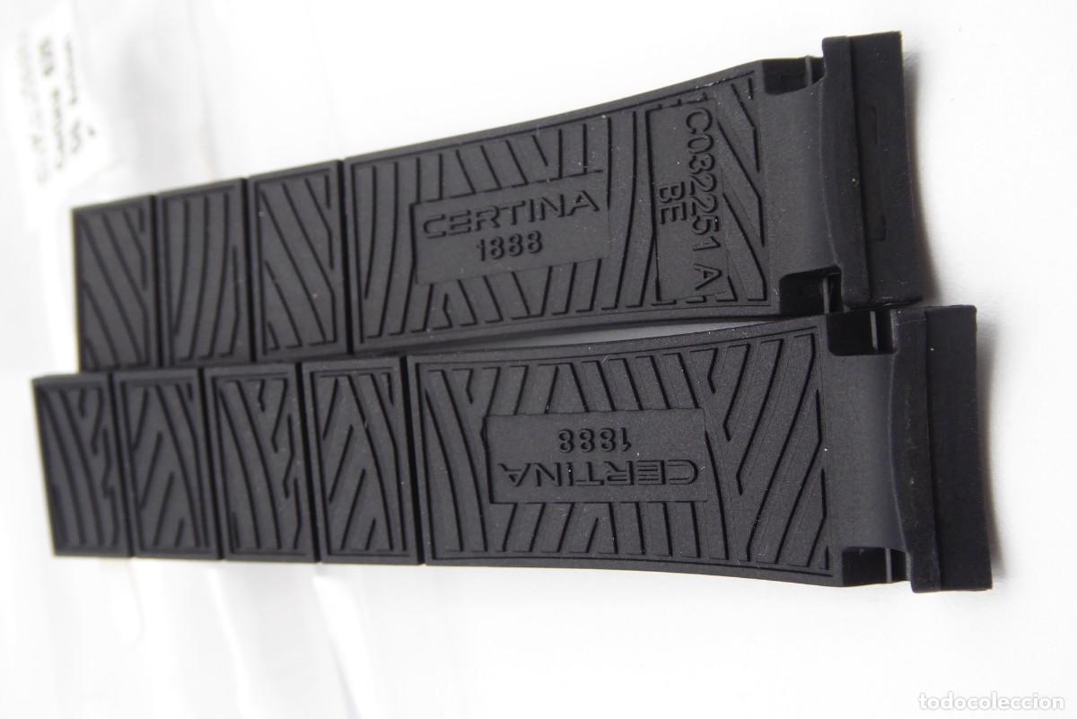 Recambios de relojes: Certina DS Action black rubber strap 17mm - Foto 5