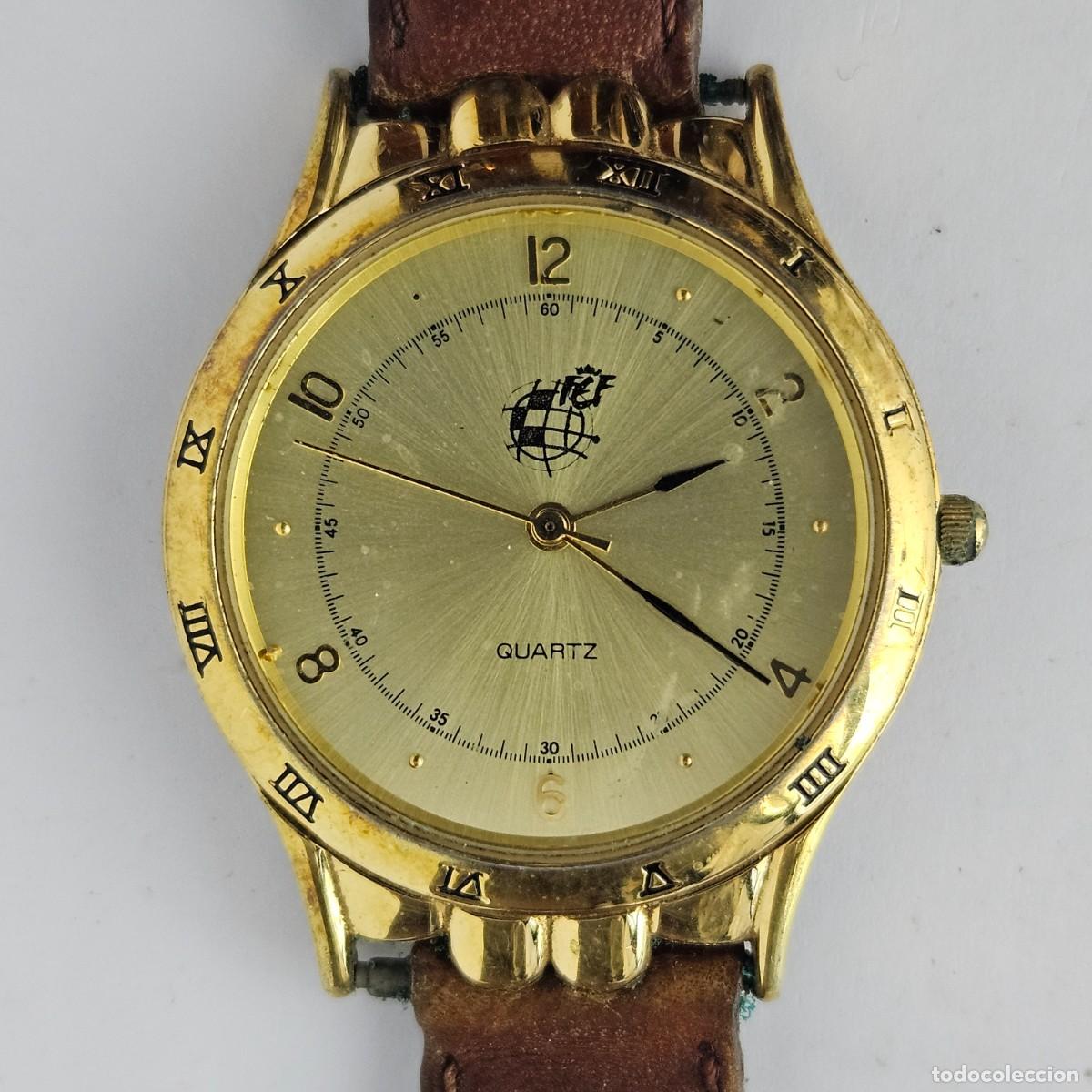 Pe&ccedil;as de reposi&ccedil;&atilde;o de rel&oacute;gios: RELOJ F.E.F-FEDERACI&Oacute;N ESPA&Ntilde;OLA FUTBOL-QUARTZ-CORREA PIEL-CRISTAl-PARA PIEZAS REPUESTOS O REPARACI&Oacute;N