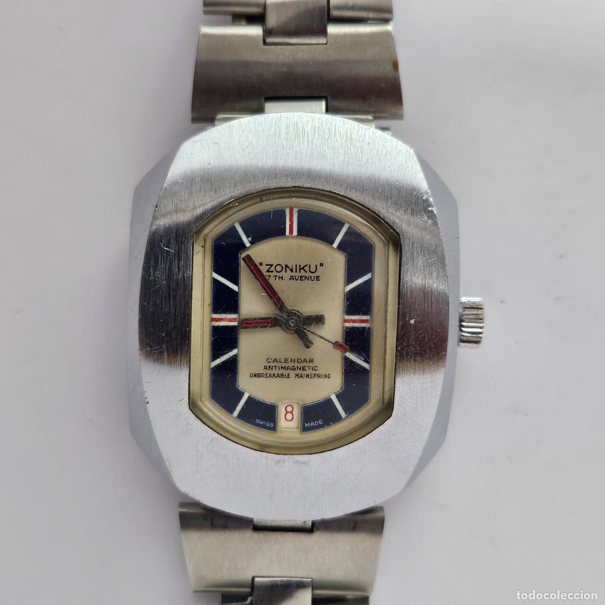 Ricambi di orologi: RELOJ ZONIKU-CALIBRE BF 866-&Oslash; 45 X 36 MM-ACERO-A&Ntilde;OS 70-PARA REPASO REPARACI&Oacute;N PIEZAS O REPUESTOS