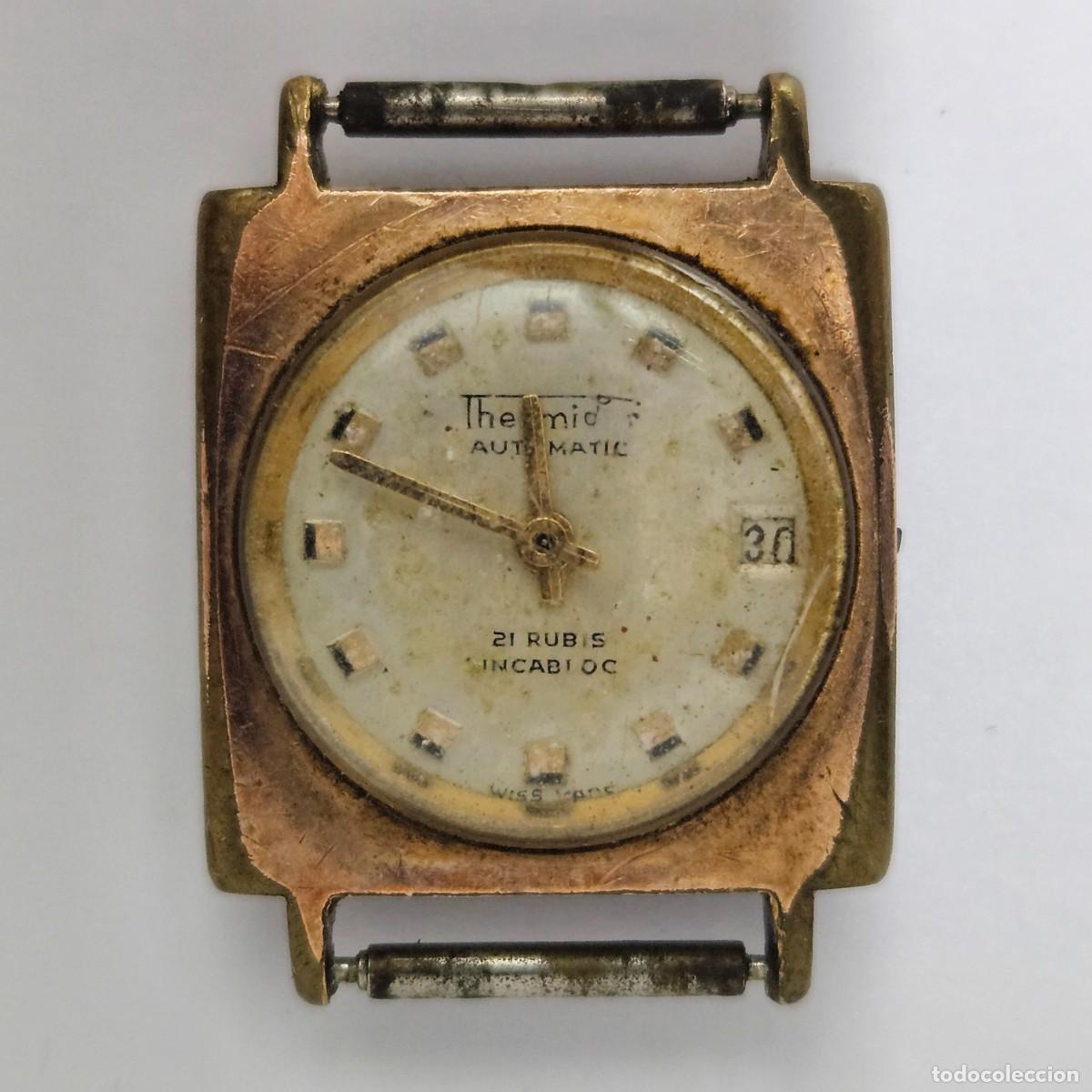 Pe&ccedil;as de reposi&ccedil;&atilde;o de rel&oacute;gios: RELOJ AUTOMATICO THERMIDOR-CALIBRE ZY ETA 2551-21 RUBIS-A&Ntilde;OS 60-PARA PIEZAS REPUESTOS O REPARACI&Oacute;N