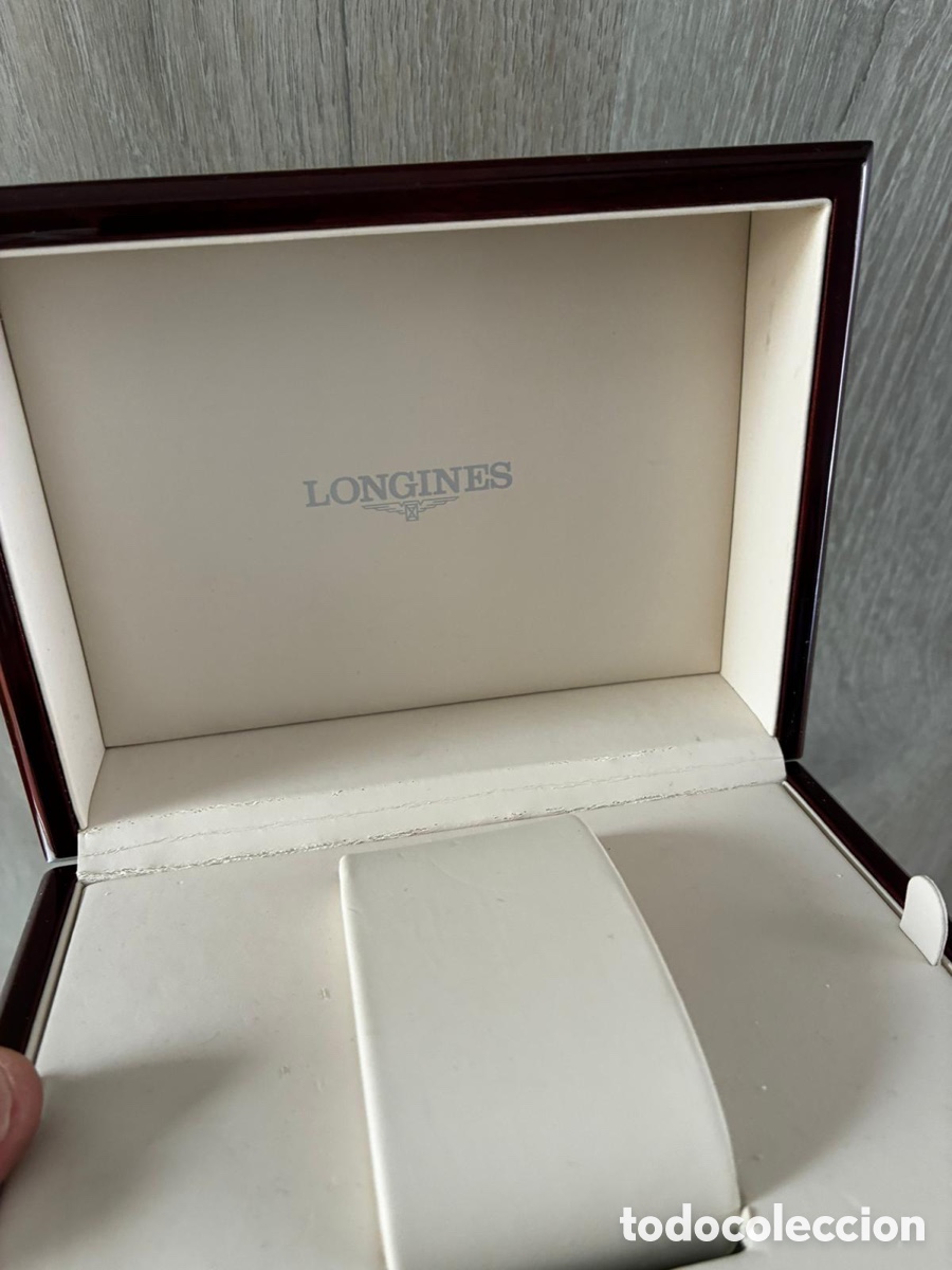 Recambios de relojes: Estuche reloj Longines de madera - Foto 2
