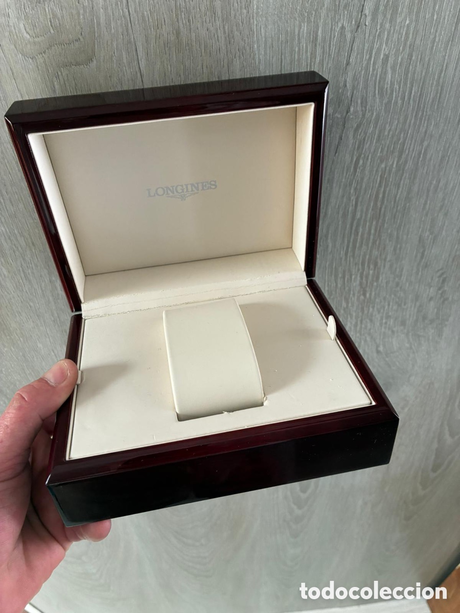 Recambios de relojes: Estuche reloj Longines de madera - Foto 3