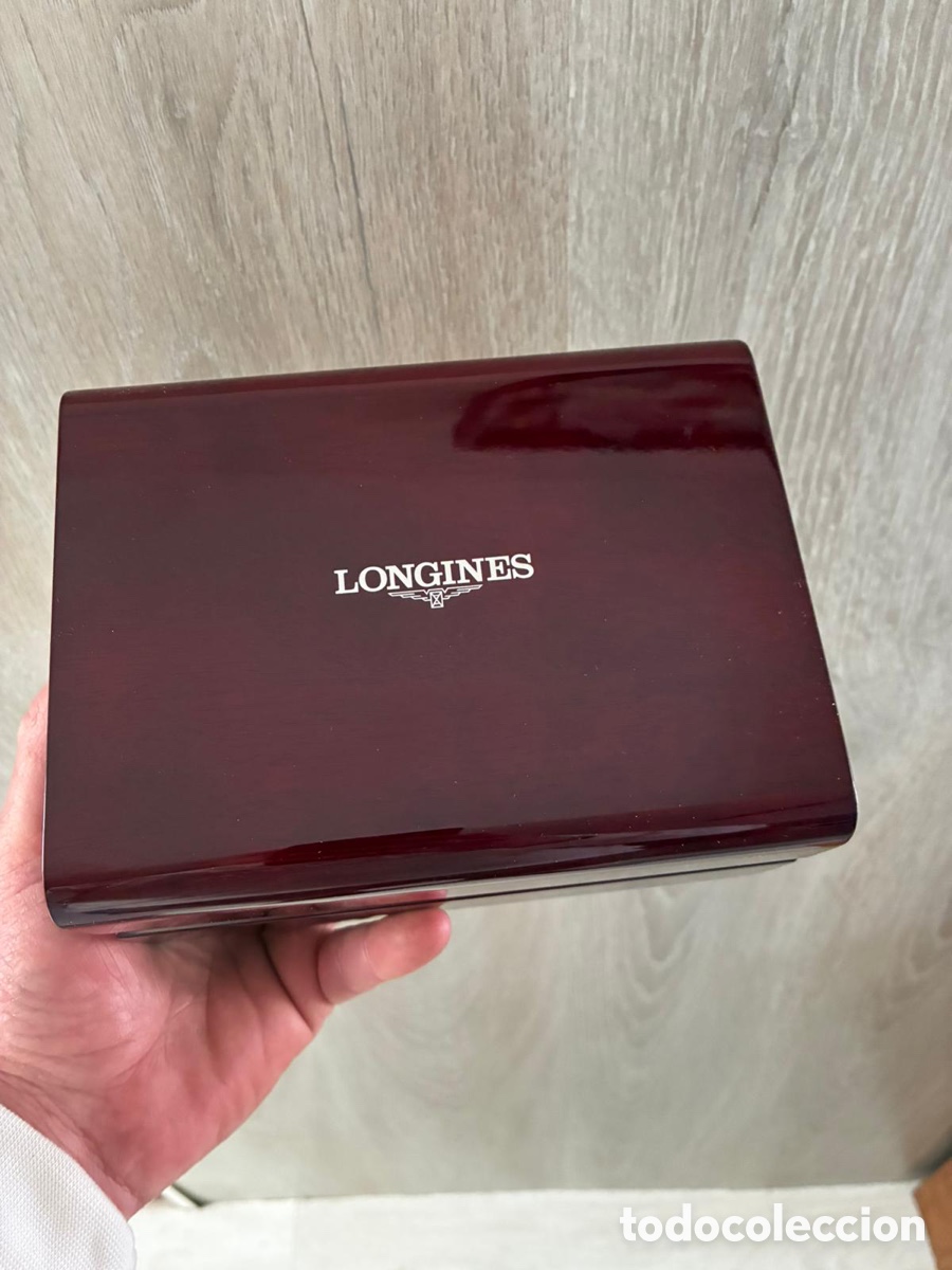 Recambios de relojes: Estuche reloj Longines de madera - Foto 1