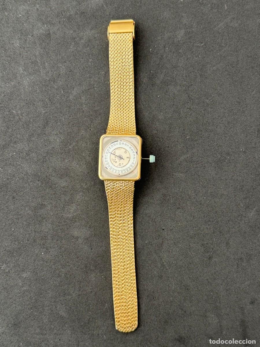 Recambios de relojes: Correa y caja ba&ntilde;ada en oro (10 micras). mecanismo de cuarzo.