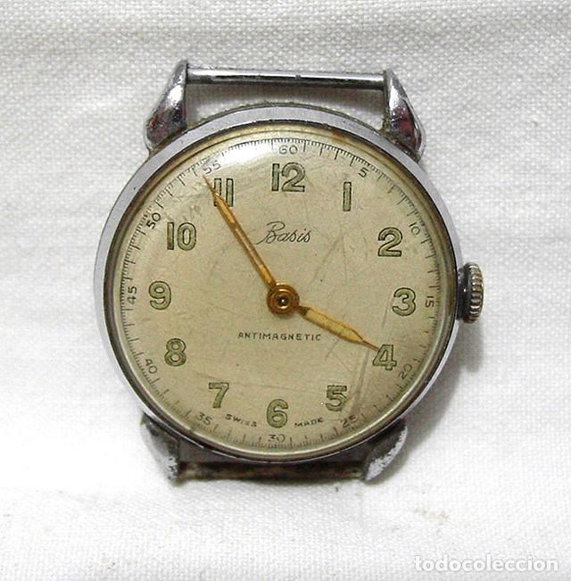 Spare Parts for Watches: RELOJ ART DECO BASIS. MAQUINARIA SUIZA. SWISS MADE. ANTIMAGNETIC. 33 MM. MILIMETROS. A&Ntilde;OS 30-40.