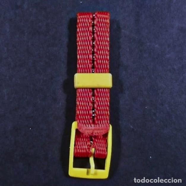 Ricambi di orologi: CORREA DE FIBRA PARA RELOJ FLIK FLAK ROJO - AMARILLO. SWATCH. ANCHURA MM