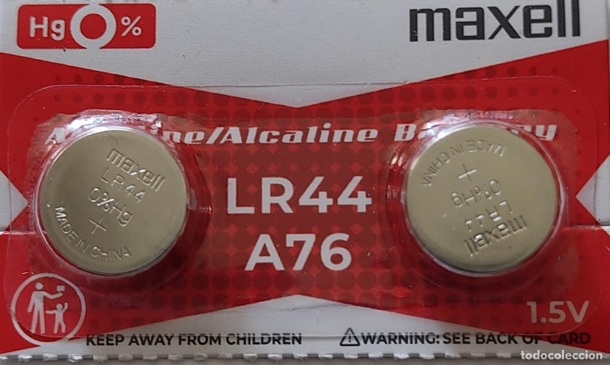 Recambios de relojes: ⏰ 2 PILAS BOT&Oacute;N MAXELL LR44. - Foto 1