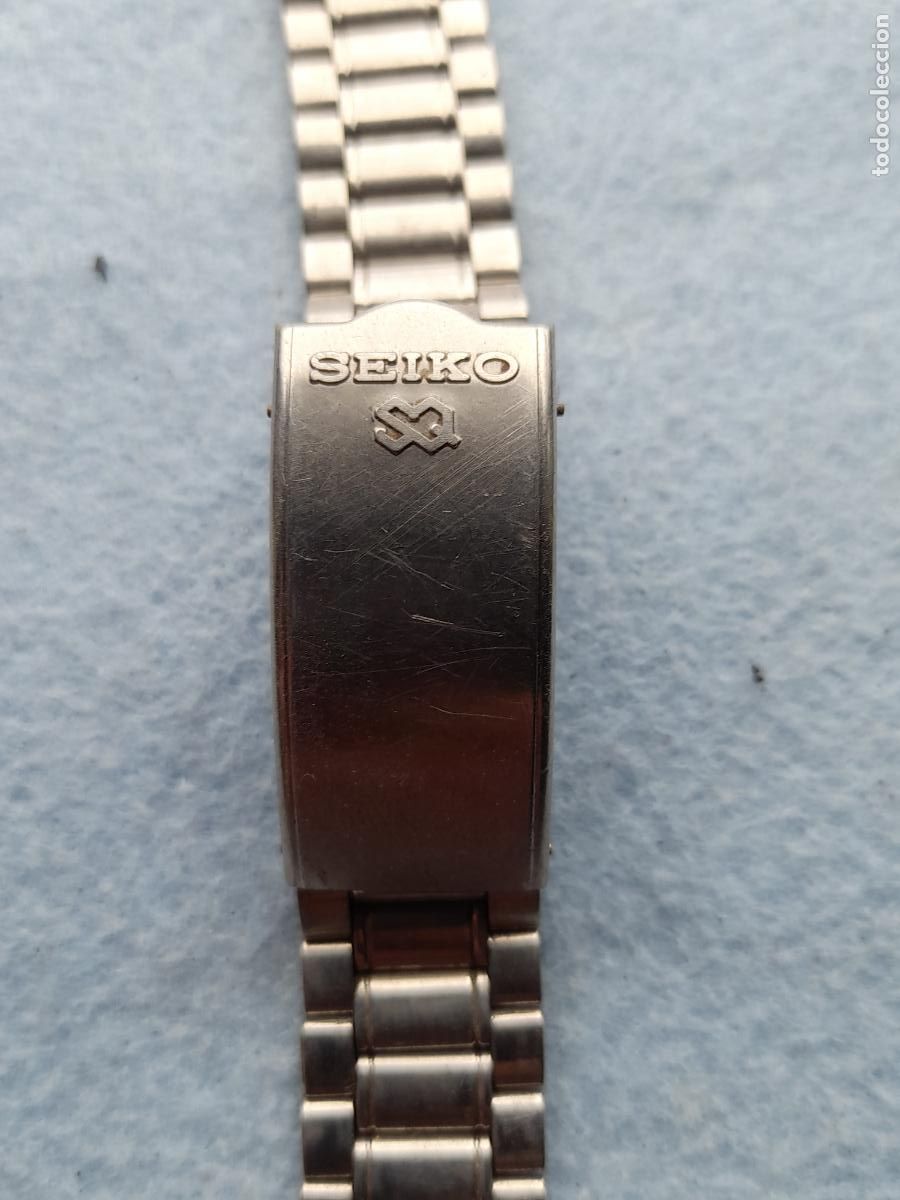 Recambios de relojes: Seiko Quartz. Pulsera de Acero inoxidable para Reloj de Caballero.