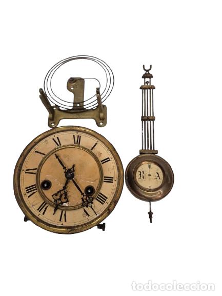 Recambios de relojes: Maquinaria para Reloj de Pared, Junghans - con Soporte, Soner&iacute;a y P&eacute;ndulo - S. XIX