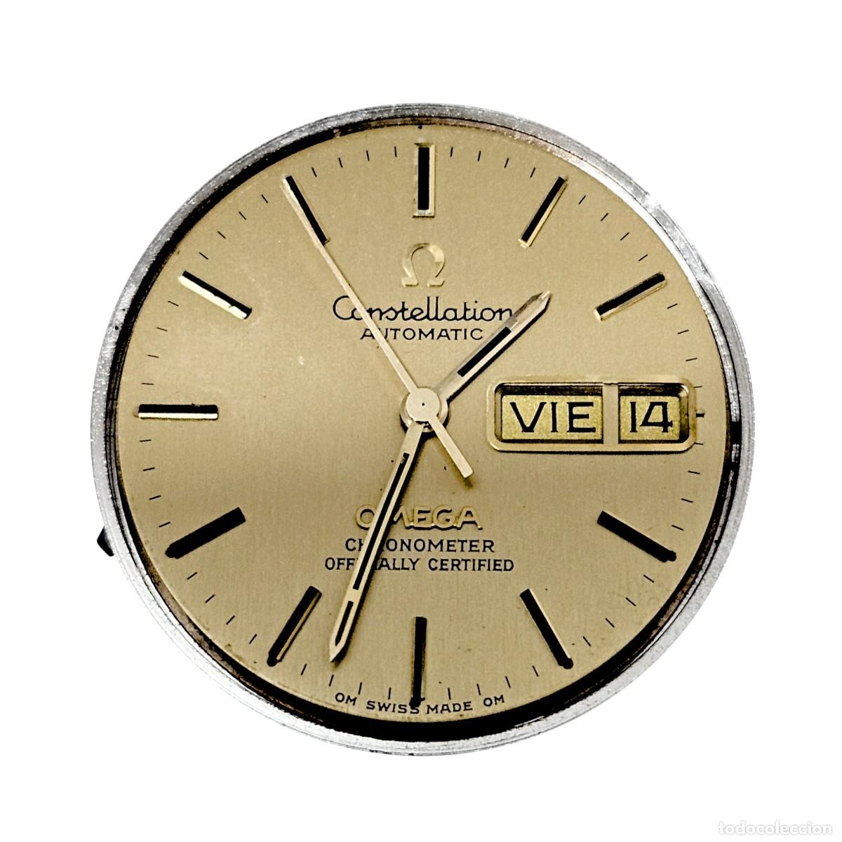 Recambios de relojes: MAQUINARIA MOVIMIENTO RELOJ OMEGA CONSTELLATION-CALIBRE &Omega; 1021-AUTOMATICO-CRISTAL-A&Ntilde;OS 70-HOMBRE