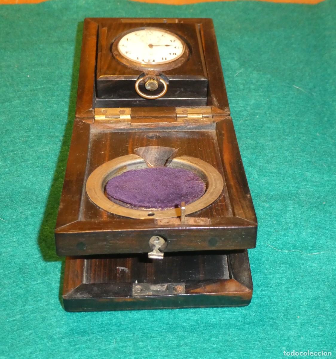 Recambios de relojes: CAJA DE RELOJ, DE MADERA DE PALISANDRO, PALO SANTO O PALO DE ROSA