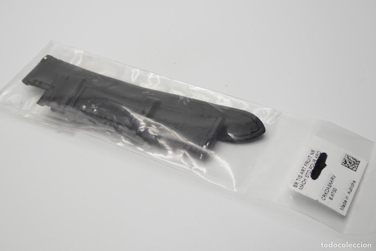 Recambios de relojes: Cartier black Leather strap 18mm