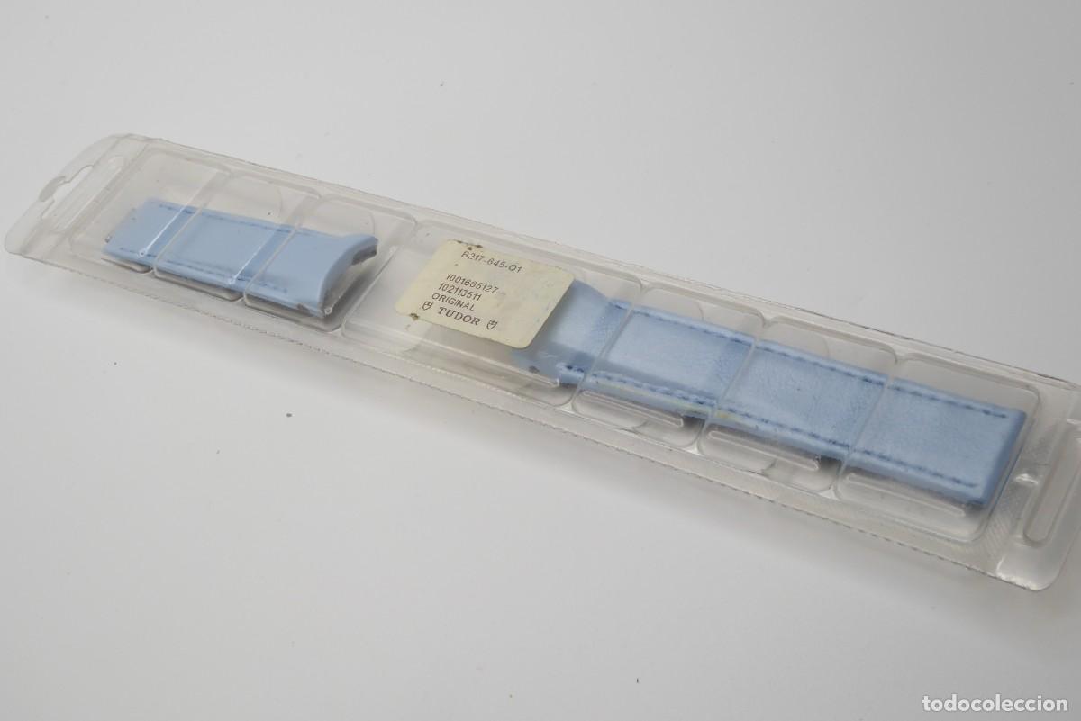 Recambios de relojes: Tudor Prince date blue leather strap 20mm