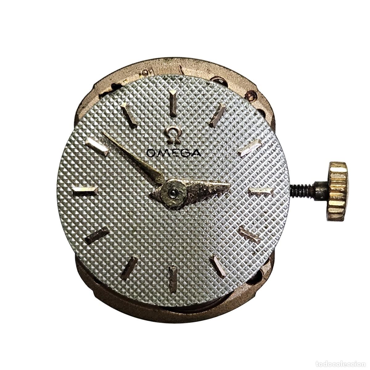 Recambios de relojes: MAQUINARIA MOVIMIENTO RELOJ OMEGA &Omega; 244-CALIBRE-SWISS-17 JEWELS-ESFERA TEXTURIZADA-PLEXI-A&Ntilde;OS 50