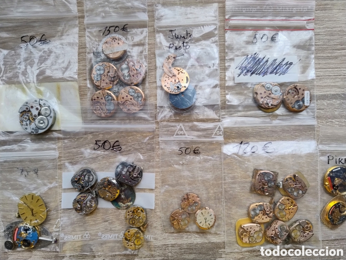 Recambios de relojes: Lote m&aacute;quinas relojes Omega, Longines etc