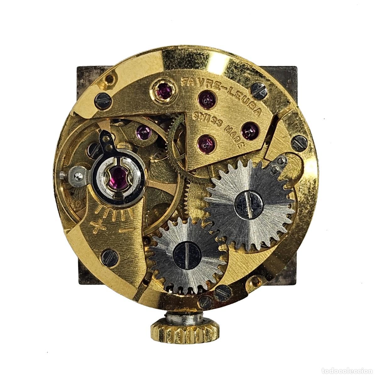 Recambios de relojes: MAQUINARIA RELOJ FAVRE LEUBA GENEVE-CALIBRE FL 616-SWISS-ESFERA-AGUJAS-TIJA-CORONA RELOJ SOL-A&Ntilde;OS 60