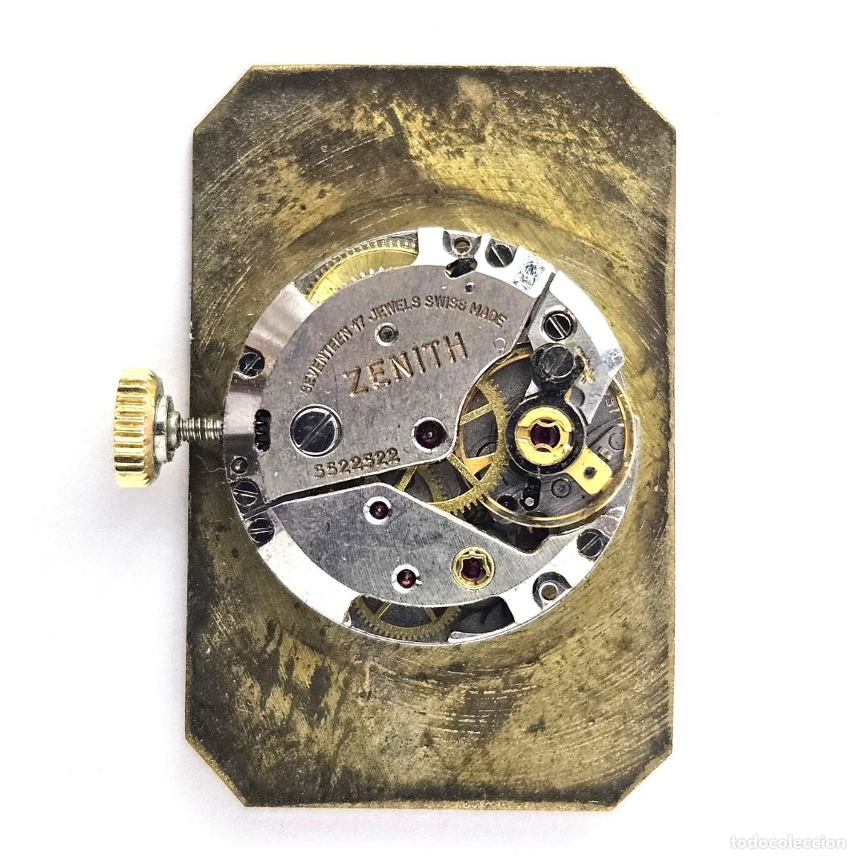 Recambios de relojes: MAQUINARIA MOVIMIENTO RELOJ ZENITH-CALIBRE 1520-SWISS-ESFERA-AGUJAS-TIJA-CORONA-17 JEWELS-A&Ntilde;OS 60