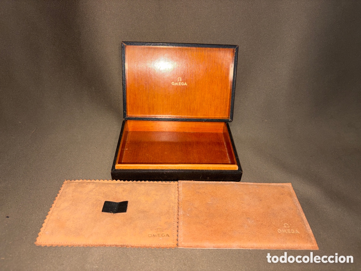 Recambios de relojes: Antigua caja OMEGA,louis brandt & fr&egrave;re S.A,color negro*ver fotos*