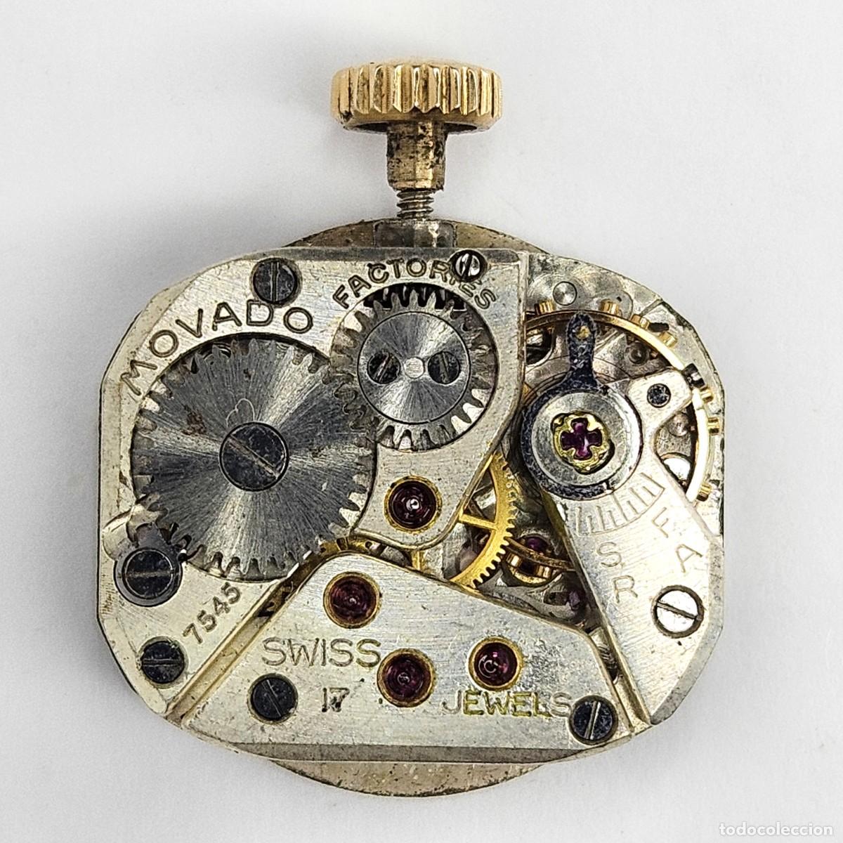 Recambios de relojes: MAQUINARIA RELOJ-MOVADO 7545-FACTORIES-CALIBRE 56-ESFERA-AGUJAS-TIJA-CORONA-17 JEWELS-SWITZERLAND