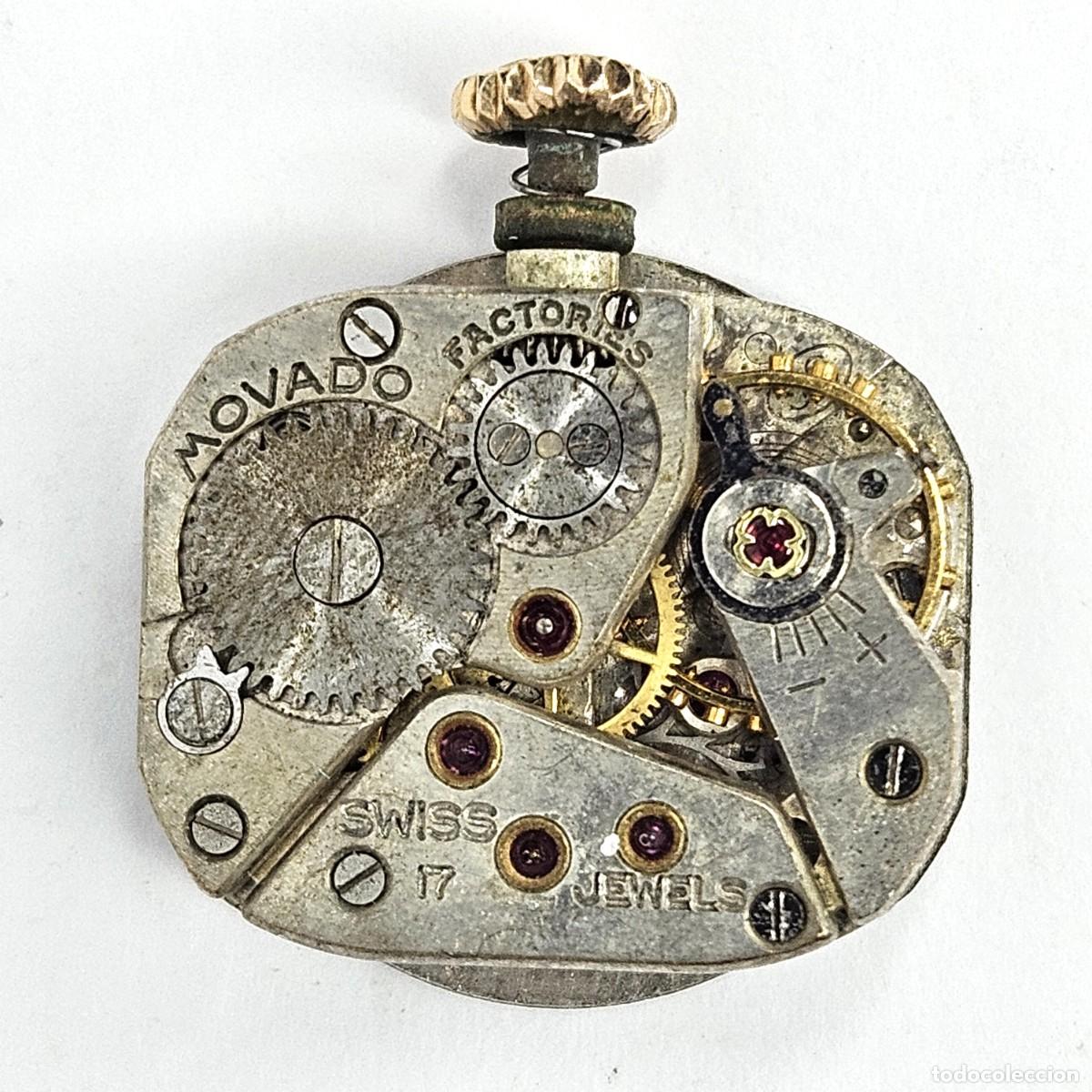 Recambios de relojes: MAQUINARIA RELOJ-MOVADO-FACTORIES-CALIBRE 56-ESFERA-AGUJAS-TIJA-CORONA-17 JEWELS-SWITZERLAND-A&Ntilde;OS 50
