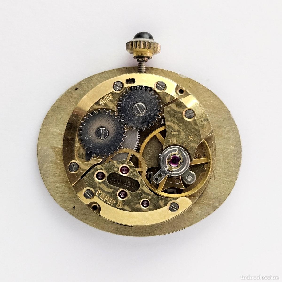 Recambios de relojes: MAQUINARIA RELOJ CERTINA CEP 010 CALIBRE GY ETA 2512-1-17 JEWELS-ESFERA-TIJA-CORONA-CRISTAL-A&Ntilde;OS 60