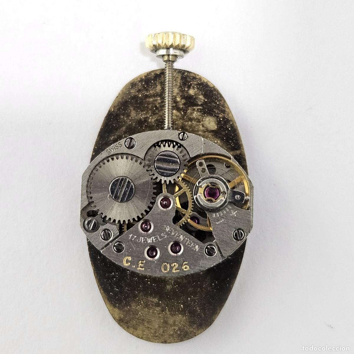 Recambios de relojes: MAQUINARIA RELOJ CERTINA C.E. 026-CALIBRE AS 1977-2-ESFERA-AGUJAS-TIJA-CORONA-17 JEWELS-A&Ntilde;OS 60-70