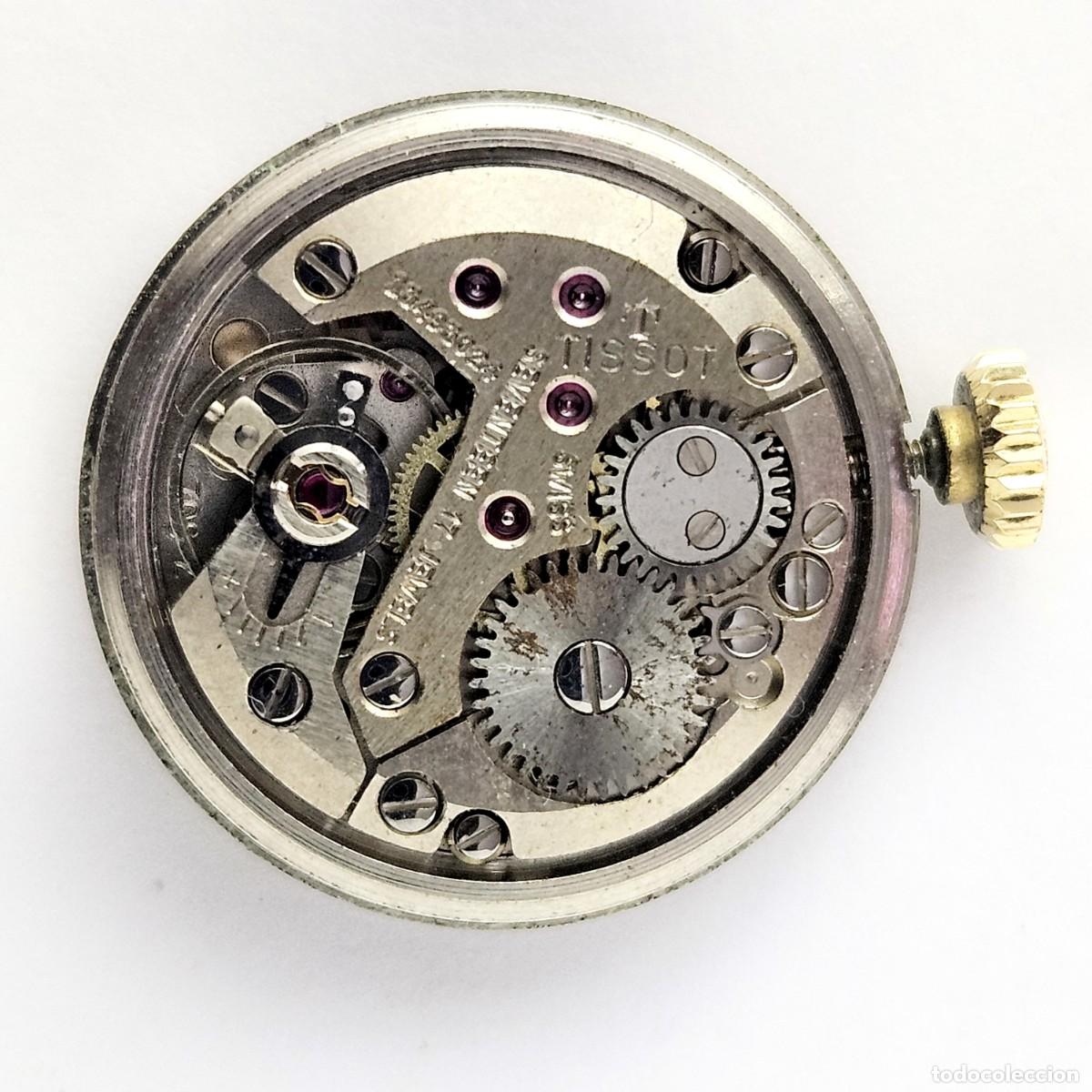 Recambios de relojes: MAQUINARIA RELOJ TISSOT STYLIST-CALIBRE 709-2-SWISS-17 JEWELS-ESFERA-AGUJAS-TIJA-CORONA T-A&Ntilde;OS 60