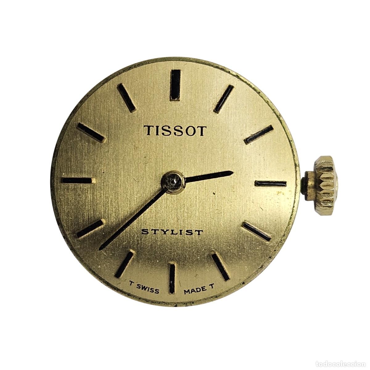 Pi&egrave;ces de rechange de montres et horloges: MAQUINARIA RELOJ TISSOT STYLIST-CALIBRE 709-2-SWISS-17 JEWELS-ESFERA-AGUJAS-TIJA-CORONA T-A&Ntilde;OS 60