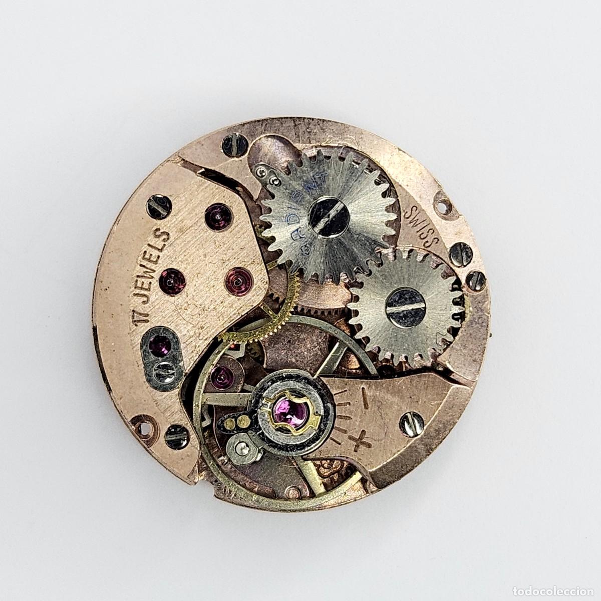 Recambios de relojes: MAQUINARIA RELOJ-RADIAN-CALIBRE-MX-ETA 2412-SWISS-ESFERA-AGUJAS-17 JEWELS-A&Ntilde;OS 50-60
