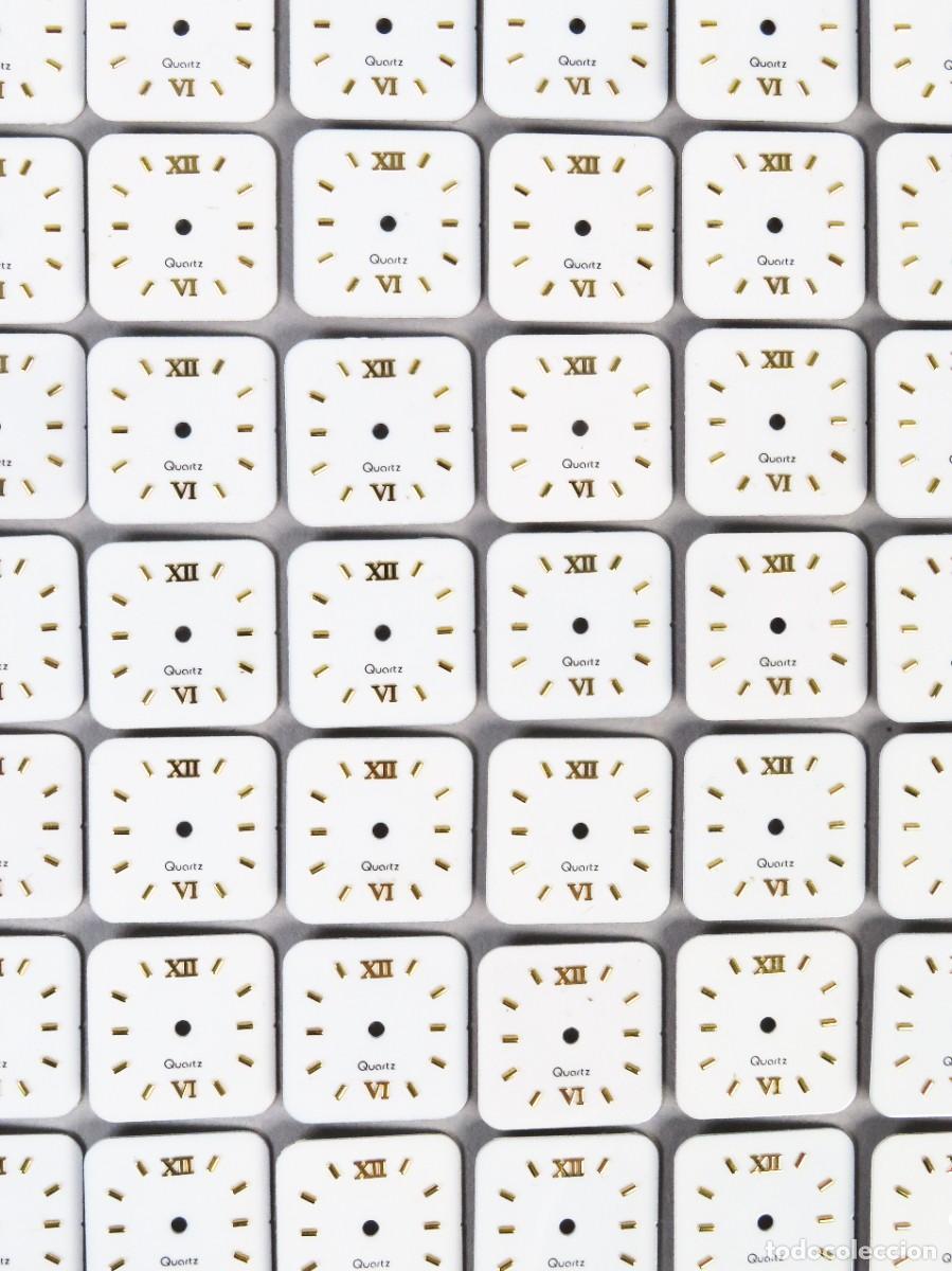 Recambios de relojes: Lote 200 esferas de reloj de recambio repuesto Quartz Cyma a&ntilde;os 80