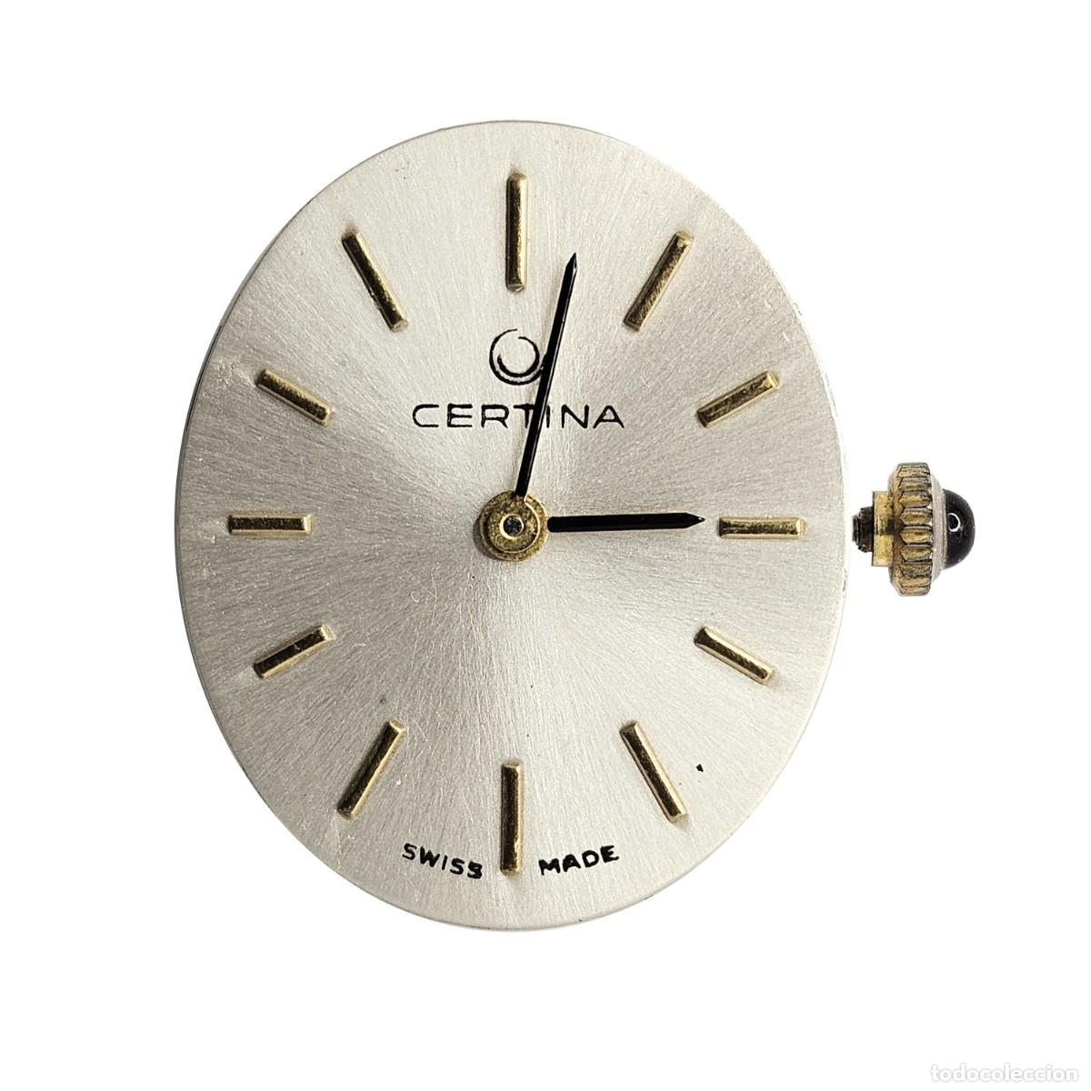 Recambios de relojes: MAQUINARIA RELOJ CERTINA CEP 010 CALIBRE GY ETA 2512-1-17 JEWELS-ESFERA-TIJA-CORONA-CRISTAL-A&Ntilde;OS 60