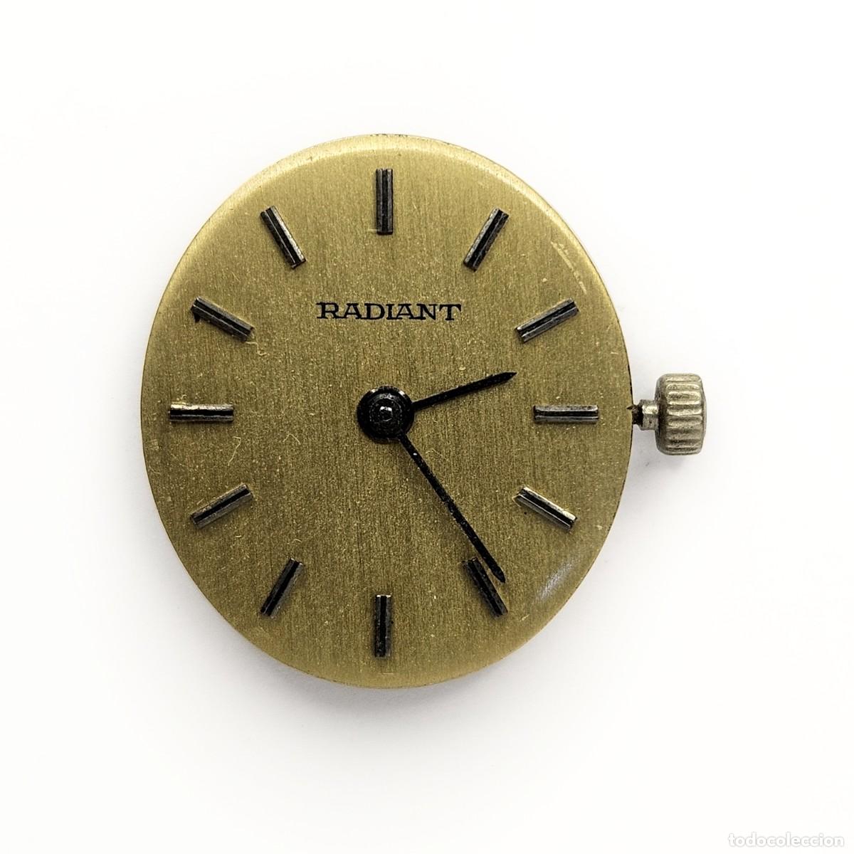 Pi&egrave;ces de rechange de montres et horloges: MAQUINARIA RELOJ RADIAN-CALIBRE ETA 2412-SWISS-ESFERA-AGUJAS-TIJA-CORONA-CRISTAL-17 JEWELS-A&Ntilde;OS 60