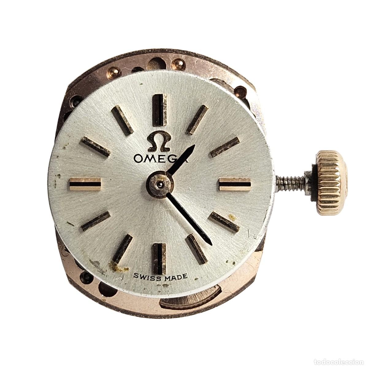 Ersatzteile f&uuml;r Uhren: MAQUINARIA-MOVIMIENTO RELOJ OMEGA 484-CALIBRE-ESFERA-TIJA-AGUJAS-CORONA &Omega;-A&Ntilde;OS 60