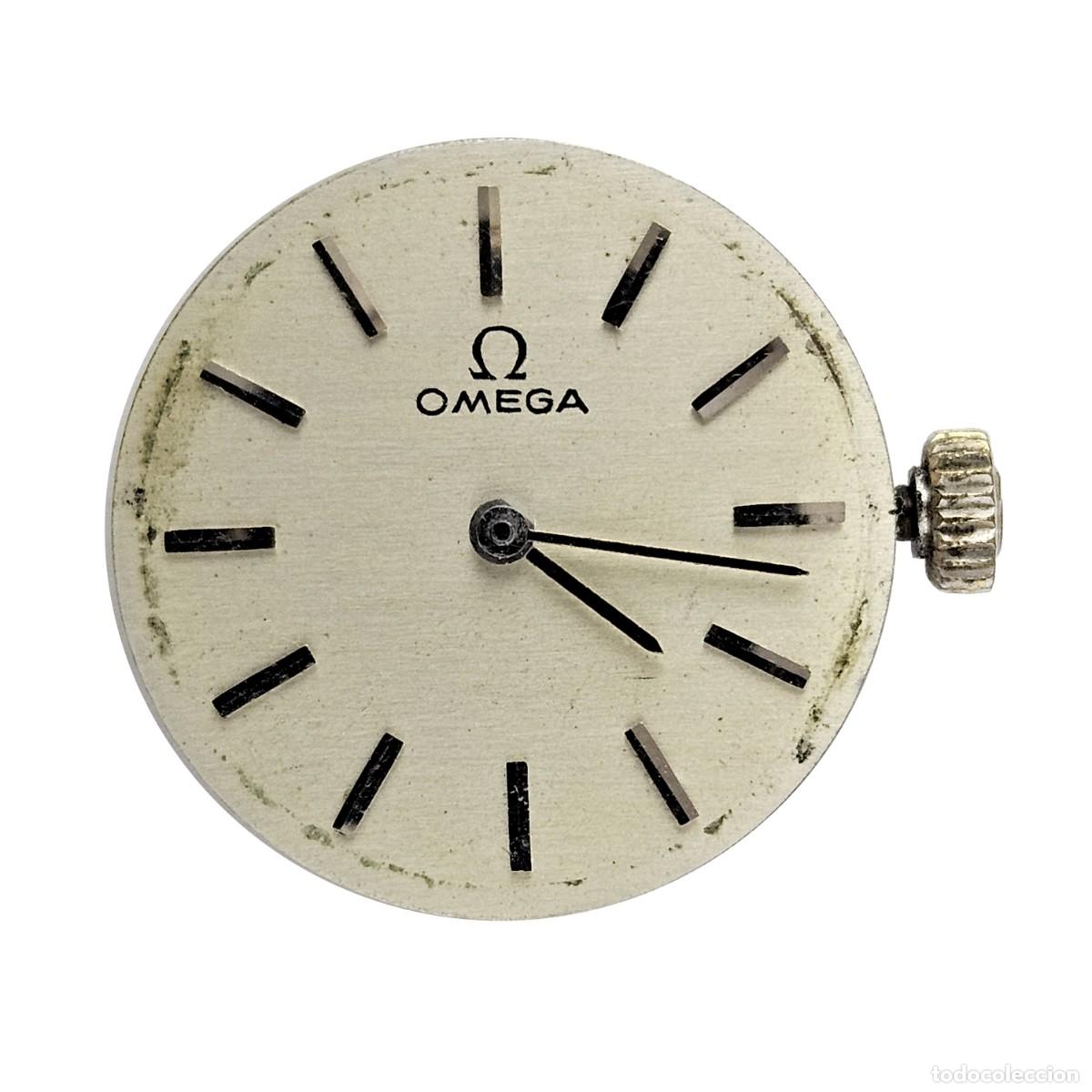 Ersatzteile f&uuml;r Uhren: MAQUINARIA RELOJ OMEGA 485 &Omega;-CALIBRE-ESFERA-AGUJAS-TIJA-CORONA ACERO CON MARCA &Omega;-17 JEWELS-A&Ntilde;OS 70