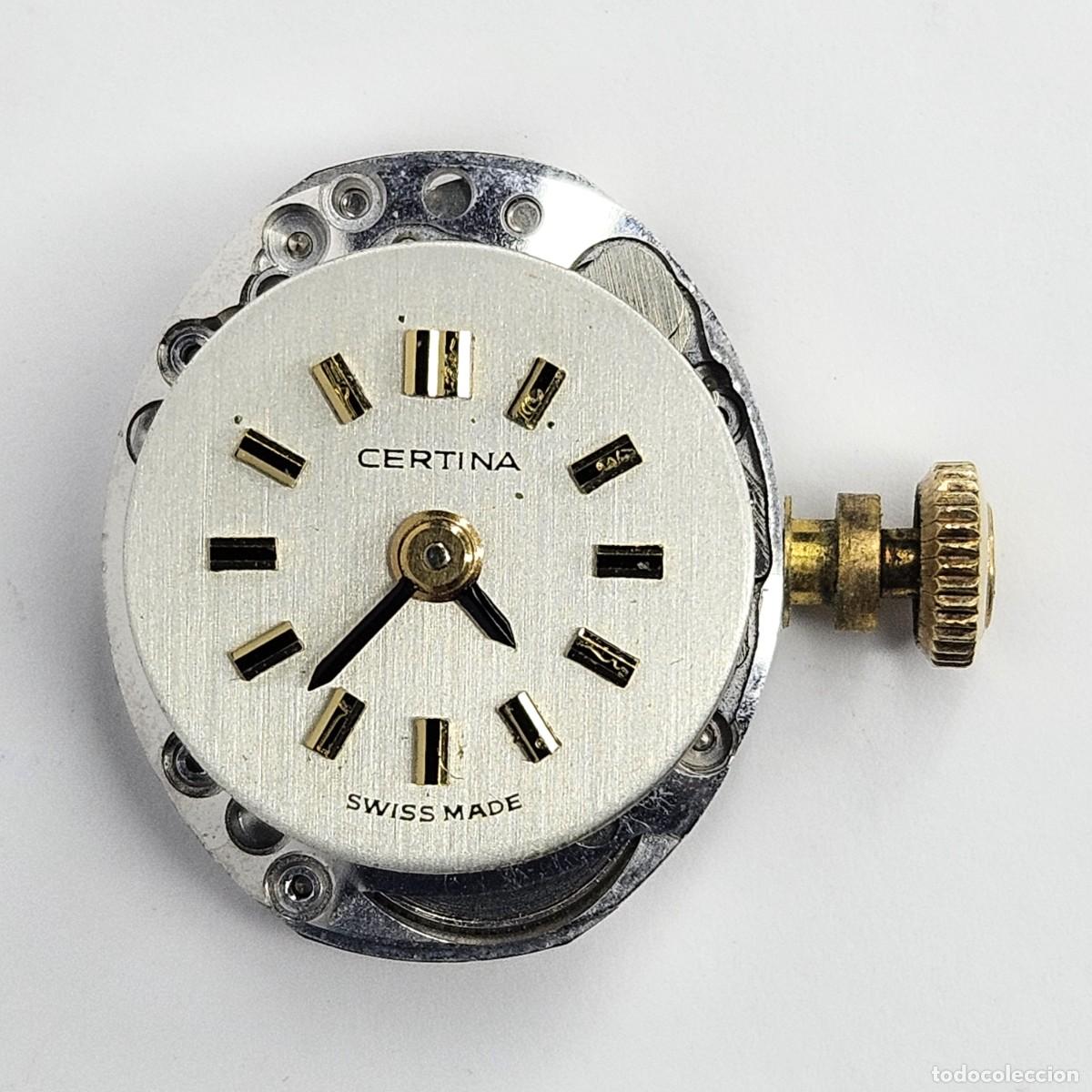 Recambios de relojes: MAQUINARIA RELOJ CERTINA 13-20-CALIBRE-SWISS MADE-17 JEWELS-ESFERA-AGUJAS-TIJA-CORONA-A&Ntilde;OS 60