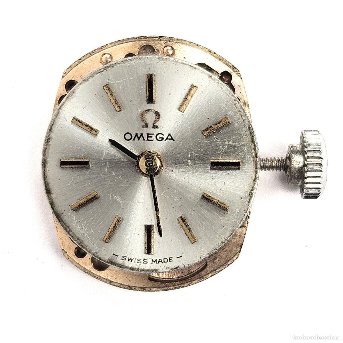 Ersatzteile f&uuml;r Uhren: MAQUINARIA RELOJ-OMEGA-&Omega; 484-CALIBRE-SWISS MADE-17 JEWELS-ESFERA-AGUJAS-TIJA-CORONA-A&Ntilde;OS 60