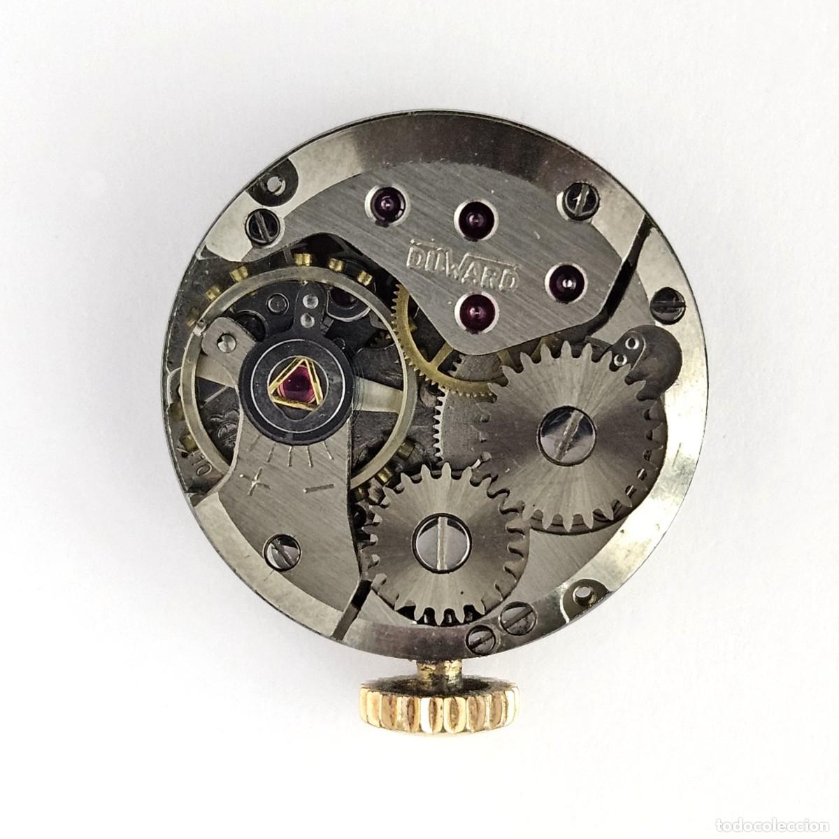 Recambios de relojes: MAQUINARIA RELOJ DUWARD KING-CALIBRE-ETA 2410-SWISS-ESFERA-AGUJAS-TIJA-CORONA-A&Ntilde;OS 60-17 JEWELS