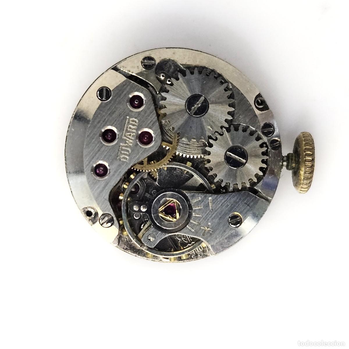 Recambios de relojes: MAQUINARIA RELOJ DUWARD KING-CALIBRE-ETA 2410-SWISS-ESFERA-AGUJAS-TIJA-CORONA-CRISTAL-A&Ntilde;OS 60