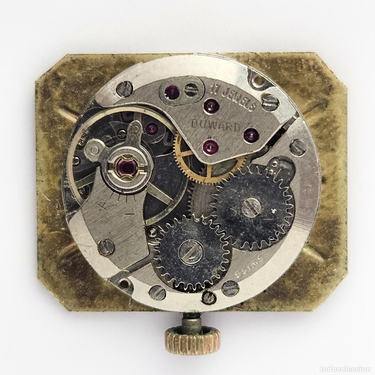 Recambios de relojes: MAQUINARIA RELOJ DUWARD KING-CALIBRE ETA 2512-SWISS-ESFERA-AGUJAS-TIJA-CORONA-17 JEWELS-A&Ntilde;OS 70