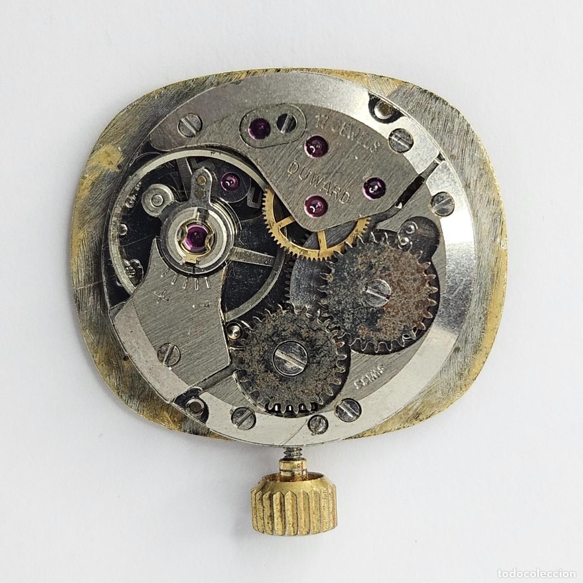 Recambios de relojes: MAQUINARIA RELOJ DUWARD KING-CALIBRE ETA 2512-SWISS-ESFERA-AGUJAS-TIJA-CORONA-17 JEWELS-A&Ntilde;OS 70
