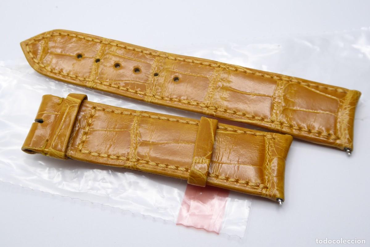 Recambios de relojes: F.P Journe Invenit et Fecit yellow leather strap 20mm